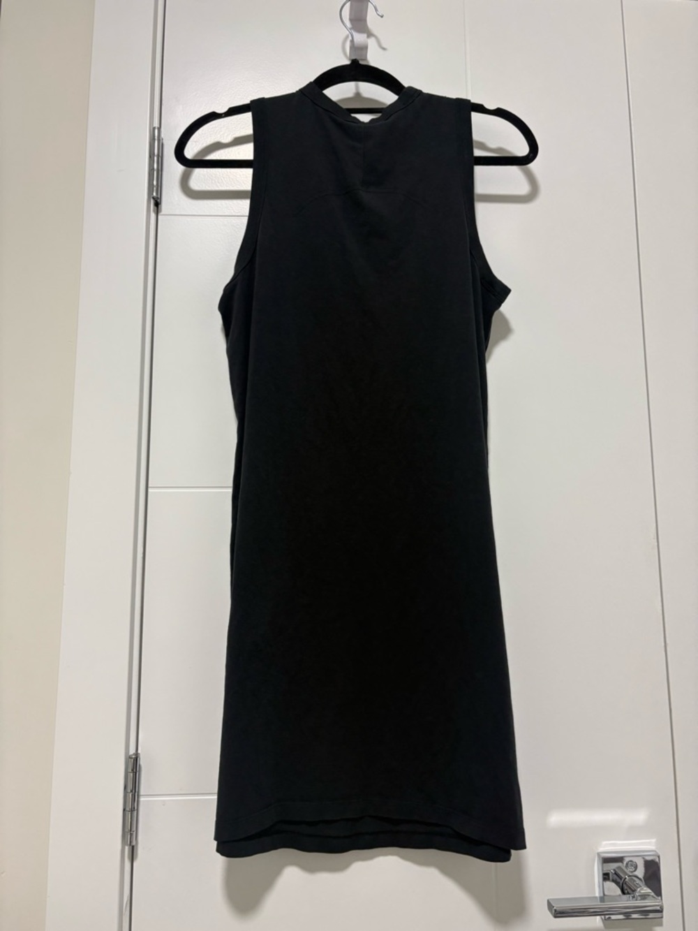 lululemon athletica Black Sleeveless Muscle Tank Mini Dress